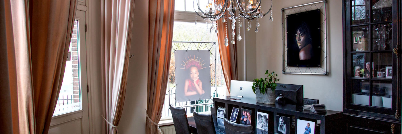 Interieur van de studio